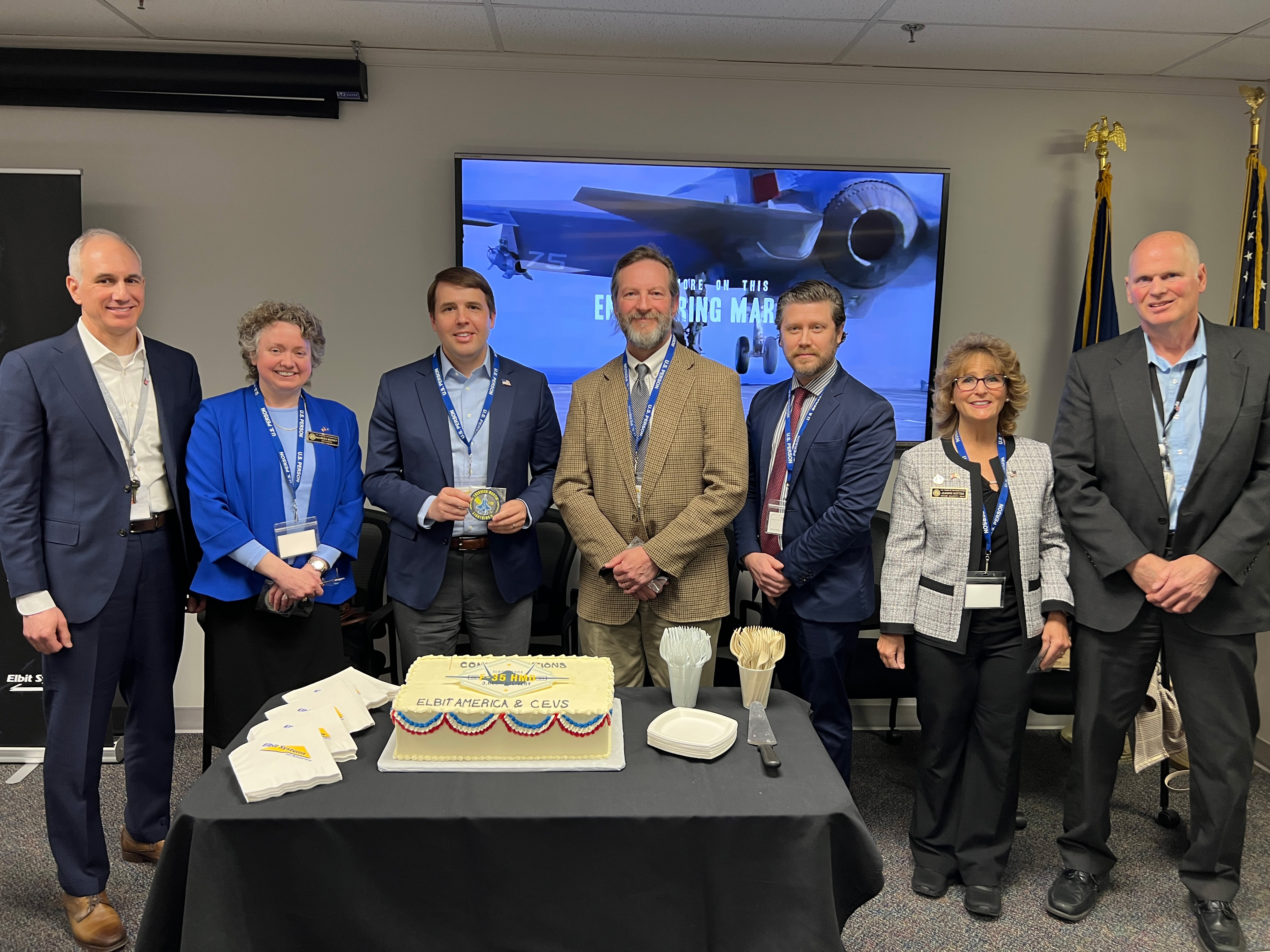 Leaders gathered for the 3,000th delivery of the F-35 Helmet Mounted Display System.