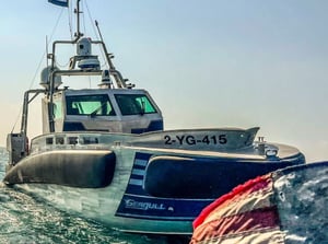 Elbit Seagull, an unmanned surface vessel, participated in the Dec. 2022 Digital Horizon exercise conducted by the U.S. Navy.